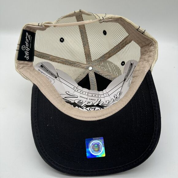 NWT Texas Tech Red Raiders Black Logo Mesh Snapback Trucker Hat Cap Zephyr NCAA - Picture 6 of 7